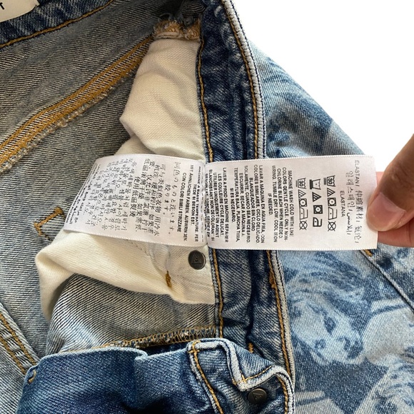 GUESS x Pleasures Drew Barrymore Denim Size 30 Printed 90s Inspired Jeans - Picture 10 of 15